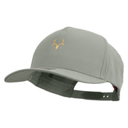 Deer Hunting Specimen Solid Cotton Twill 5 Panel Prostyle Snap Cap - Grey OSFM