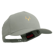 Deer Hunting Specimen Solid Cotton Twill 5 Panel Prostyle Snap Cap - Grey OSFM