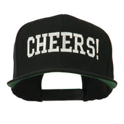 Cheers Embroidered Snapback Cap