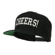 Cheers Embroidered Snapback Cap