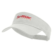 SurfRider California Embroidered Cotton Twill Sun Visor - White OSFM