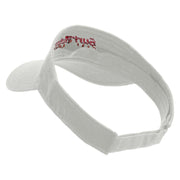 SurfRider California Embroidered Cotton Twill Sun Visor - White OSFM