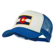 Colorado Flag Embroidered Foam Mesh Cap