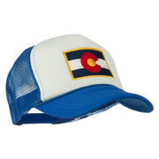 Colorado Flag Embroidered Foam Mesh Cap