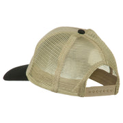 Happy Columbus Day Embroidered Mesh Cap