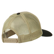 Happy Columbus Day Embroidered Mesh Cap