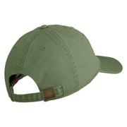 Retired US Navy Embroidered Washed Cotton Twill Brass Buckle Cap - Olive OSFM