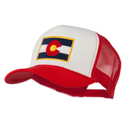 Colorado Flag Embroidered Foam Mesh Cap