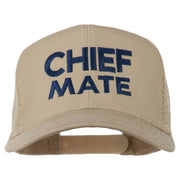 Chief Mate Embroidered Mesh Cap