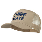 Chief Mate Embroidered Mesh Cap