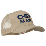 Chief Mate Embroidered Mesh Cap