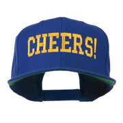 Cheers Embroidered Snapback Cap