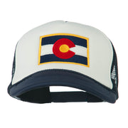 Colorado Flag Embroidered Foam Mesh Cap