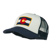 Colorado Flag Embroidered Foam Mesh Cap