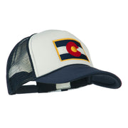 Colorado Flag Embroidered Foam Mesh Cap