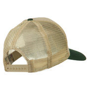 Happy Columbus Day Embroidered Mesh Cap