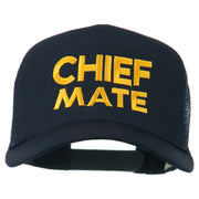 Chief Mate Embroidered Mesh Cap