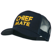 Chief Mate Embroidered Mesh Cap