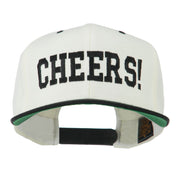 Cheers Embroidered Snapback Cap