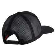 Combat Veteran Patched Solid Cotton Twill Mesh Prostyle Cap - Black OSFM