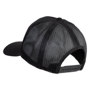 USS America CV 66 Blue Patched Solid Cotton Twill 5 panel Mesh Back Cap - Black OSFM