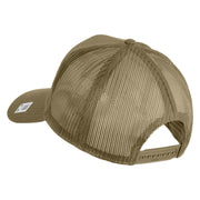 US Marine Corps Retired Patched Solid Cotton Twill Mesh Cap - Khaki OSFM