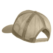 Desert Storm 90-91 Veteran Patched Solid Cotton Twill 5 panel Mesh Back Cap - Khaki OSFM