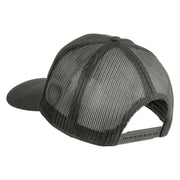 Combat Veteran Patched Solid Cotton Twill Mesh Prostyle Cap - Grey OSFM