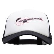 Electric Guitar Embroidered Music Patched Cotton Trucker Cap