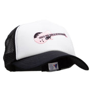 Electric Guitar Embroidered Music Patched Cotton Trucker Cap