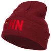 China CHN Flag Embroidered Long Beanie