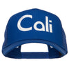 Cali Embroidered Solid Mesh Cap