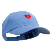 Love Live Travel Embroidered Low Profile Dyed Cotton Twill Cap - Sky-Blue OSFM