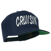 Cruisin Embroidered Flat Bill Cap