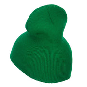 Circle Luigi Embroidered Short Beanie