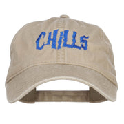 Chills Embroidered Washed Cap