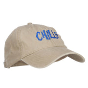 Chills Embroidered Washed Cap