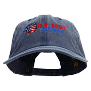 Army Veteran Cotton Twill Premium Pigment Dyed Cap - Navy OSFM