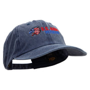 Army Veteran Cotton Twill Premium Pigment Dyed Cap - Navy OSFM