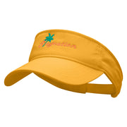 Staycation Embroidered Brushed Sports Visor