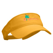 Staycation Embroidered Brushed Sports Visor