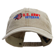 Army Veteran Cotton Twill Premium Pigment Dyed Cap - Khaki OSFM