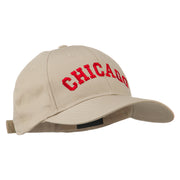 Chicago Illinois State Embroidered Cotton Cap