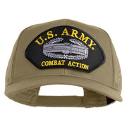 U.S. Army Combat Action Patched Solid Cotton Twill Mesh Prostyle Cap - Khaki OSFM