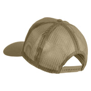 U.S. Army Combat Action Patched Solid Cotton Twill Mesh Prostyle Cap - Khaki OSFM