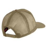 U.S. Army Combat Action Patched Solid Cotton Twill Mesh Prostyle Cap - Khaki OSFM