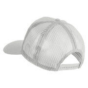 U.S. Army Combat Action Patched Solid Cotton Twill Mesh Prostyle Cap - White OSFM