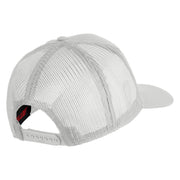 U.S. Army Combat Action Patched Solid Cotton Twill Mesh Prostyle Cap - White OSFM