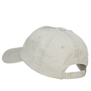 Calico Cat Embroidered Washed Cotton Twill Cap