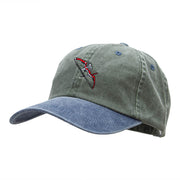 Composit Bow Embroidered Pigment Dyed Wash Caps